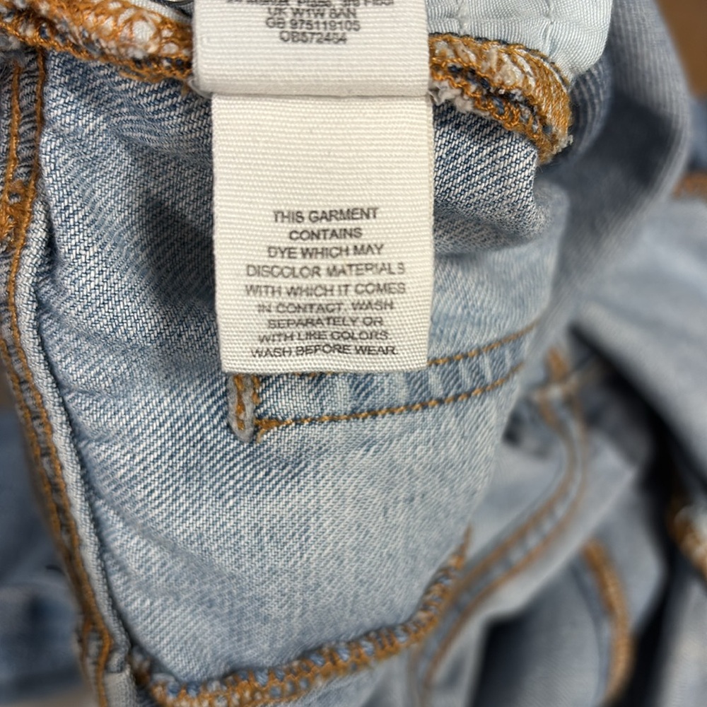 Free People Two Tone Blue Jeans size 24 - Picture 12 of 12
